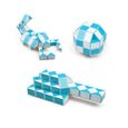 Qumox Serpent Magique avec 72 Blocs , Magic Snake Puzzle Cube Cadeau d'anniversaide Jouets éducatifs Casse-tête pour Enfant et-0