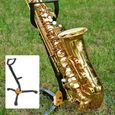 support pour trépied pour saxophone Support de trépied de saxophone alto ténor réglable pliable en métal RUI DA-0