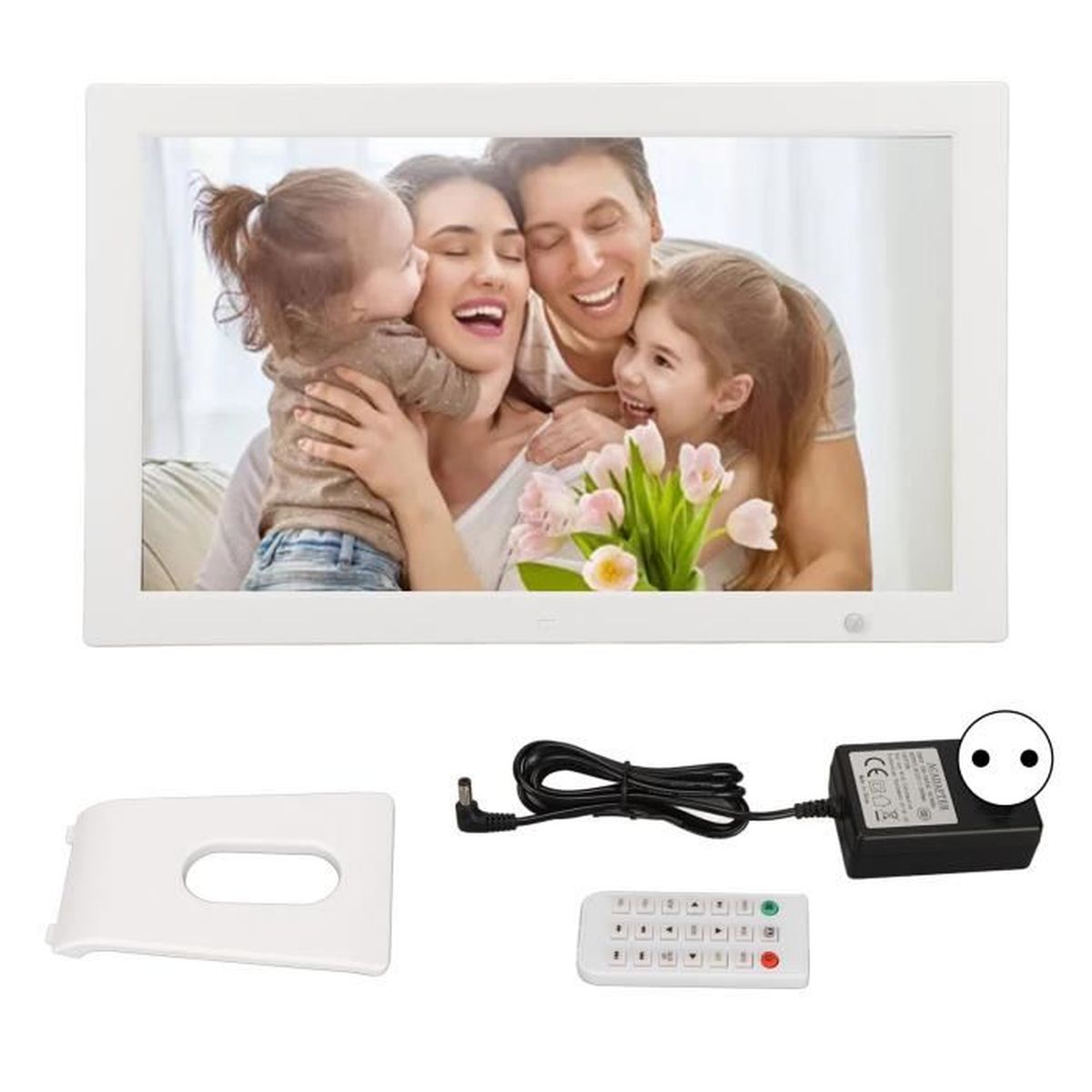 Cube Photo Holographique 3D Mini - Horloge Numérique Avec Météo WiFi - Cadre Photo électronique Et Décoration De Bureau