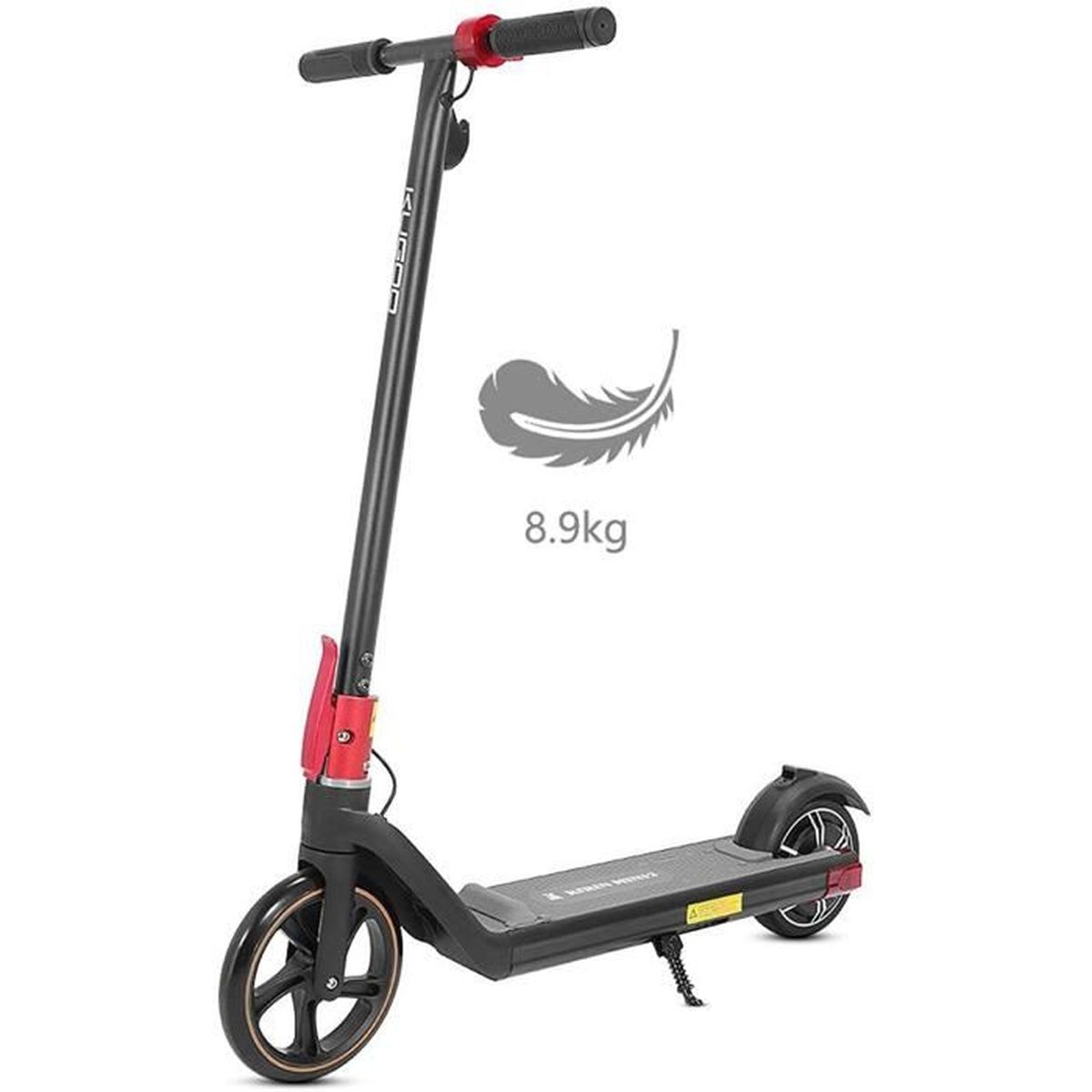 Trottinette électrique Adulte Pliable - 25 Km/h Max, Autonomie 30 Km, Moteur 500W, Batterie 36V 7.8Ah, Frein Double - Orange