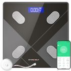 BYONDSELF Pèse-Personne Impédancemètre, Balance Corporelle de Diagnostic avec 18 Indicateurs, Technologie d' BIA, Détection de La Température