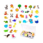 AOEVUIR 36 Pièces Aimants Frigo Animaux Ferme Bois – Jouets Éducatifs Magnétiques Pour Enfants, Tableaux Et Réfrigérateurs