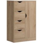 HOMCOM - Meuble de Rangement - Panneaux de particules - 54x29x83cm - Marron