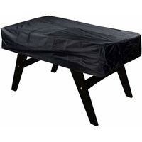 Housse de Table de baby-foot rectangulaire 420D Oxford, imperméable et anti-poussière, pour chaise de billard, noire, 163x115x48cm