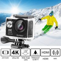 Caméra Sport Etanche 4k WiFi Action Cam 30fps, Caméscope Ultra HD, Écran LCD, Grand Angle 170°, 2 Batteries Rechargeables 1
