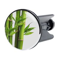 Bonde de lavabo Bambou vert, pour tous les types de lavabos usuels, de haute qualité