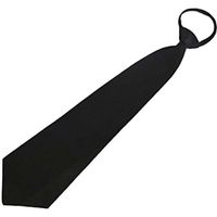 Cravate noire satin réglable - SMIFFY'S - Accessoire de déguisement - 100% polyester