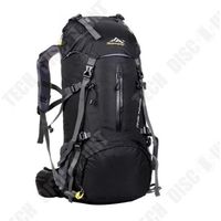 TD® Sac de randonnée imperméable noir- accessoire de randonnée- sac à dos randonnée- sac de voyage