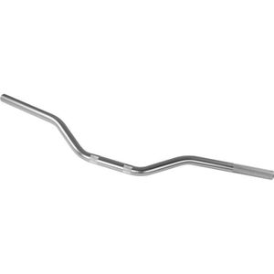 Qiilu Guidon plat rétro moto 22MM Guidon droit noir Z6w627