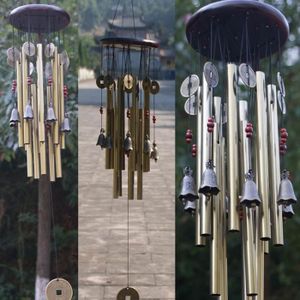 YARNOW 3 Pièces Carillons Éoliens Carillon Éolien Feng Shui Décor Mobile  Suspendu Carillon à Vent en Tube D'aluminium Cloche en Métal Sympathie Tube