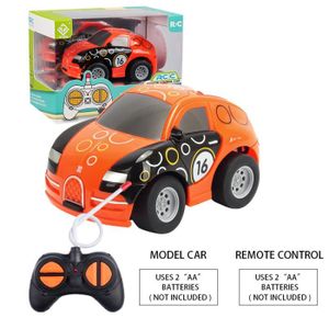 VEHICULE RADIOCOMMANDE 6148r-orange - Mini voiture télécommandée de dessin animé pour enfants, jouets mignons pour tout-petits, voit