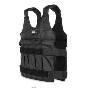 Gilet de poids - le noir - 30kg - Réglable - 32 poches - Tissu Oxford