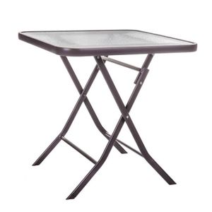Table Jardin Carre Pliante Achat Vente Pas Cher