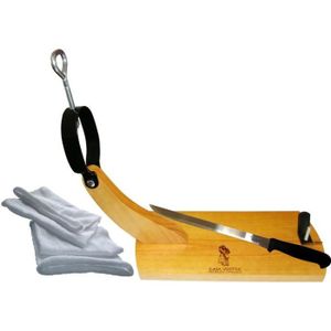 Support à Jambon En Bois Avec Couteau Et Cloche - Serre-jambon Robuste Pour Découpe Traditionnelle (jambon Serrano, épaule) - 13