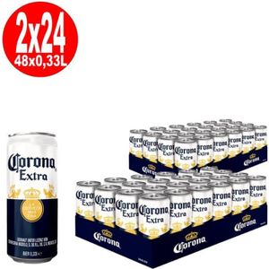 BIERE 2 x bière Corona Extra 24 x 0,33 L = 48 canettes 4