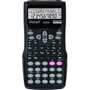 CALCULATRICE Calculatrice Scientifique Sc2040 Calculatrice Scientifique 240 Fonctions Mathématiques Et 2–Grand Écran Noir[J956]