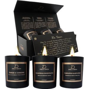 BOUGIE DÉCORATIVE Bougies Parfumées D‘Aromathérapie, Coffret Cadeau 