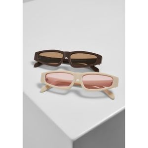 LUNETTES DE SOLEIL Pack de 2 lunette de soleil Urban Classics lefkada - marron/marron/rose/rose - TU