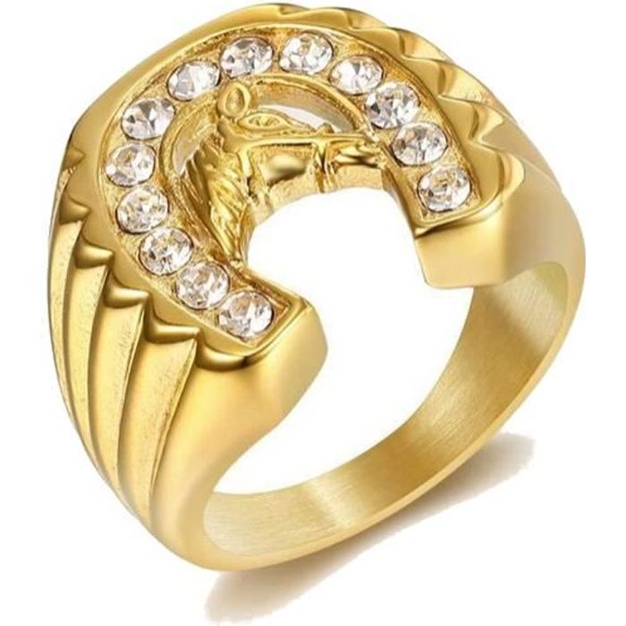 Chevaliere homme sales or versace