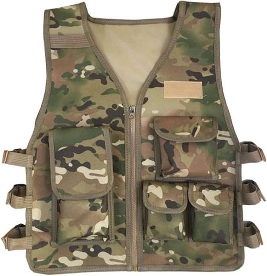 Gilet Jeu Combat Enfants Kit Tactique Nerf LUUFAN - Gilet + 20 Fléchettes + Masque + Lunettes Gilet Jeu Combat Enfants Kit Tactique Nerf LUUFAN - Gilet + 20 Fléchettes + Masque + Lunettes