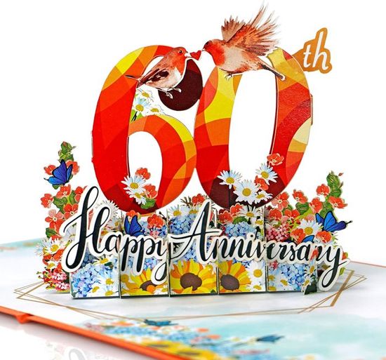 Paperdora® Carte Pop-Up 3D „Anniversaire" Avec Enveloppe Et Cachet De Cire - Carte De Vœux Carte Cadeau Bon Cadeau