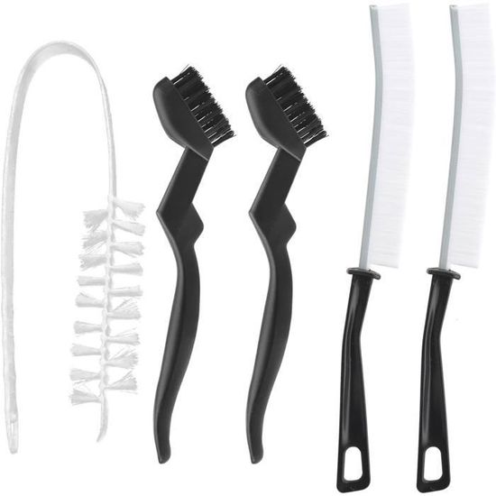 Lot De 2 Brosses De Nettoyage Pour Machine à Café - Poils Nylon Et Polypropylène