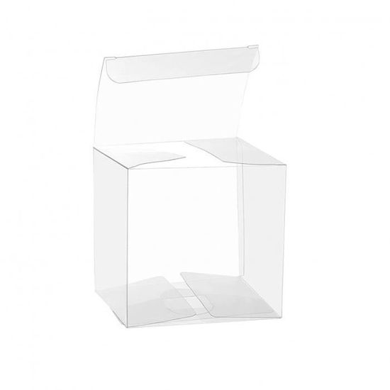 50 Pièces Boîte à Friandises en Plastique Boîte Transparente pour Emballage  Petite Boîte Transparente pour Faveurs Petite Boîte à Bonbons Transparente  pour Mariage Fête (2 x 2 x 2 Pouces) : : Cuisine et Maison