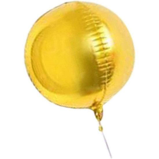 Ballon Mylar Rond Jaune
