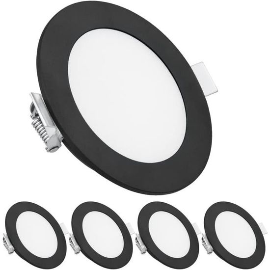 Lot De 6 Spots Encastrables LED 12V Extra-plats Pour Camping-car, Bateau Ou Placard - 3W, 3000K, IP44, Dimmable - 9