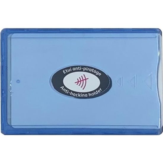 Lot 10 Étuis Carte Bancaire Anti-RFID NFC - Protection Certifiée TÜV, Transparent Robuste