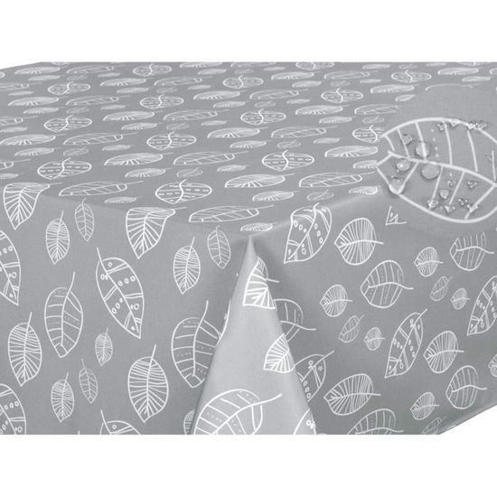 Nappe Rectangulaire Anti-taches En Polyester 150x350 Cm - Motif Floral Citron, Style Campagne