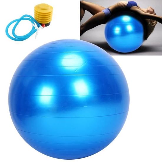 Ballon d'exercice Ballon de yoga Balles de fitness resistantes a l'eclatement, 75 cm, parfait pour les exercices de yoga-KOR