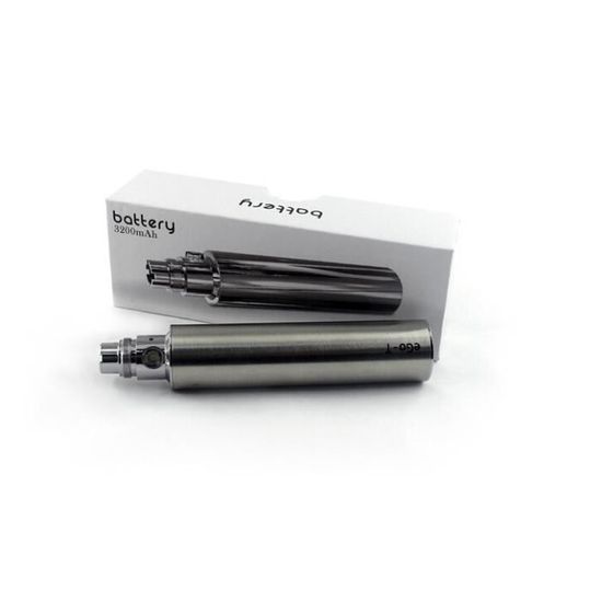 3200mAh EGO T Batterie pour la cigarette lectronique tension variable ego  vv 3200 batterie (argent) avec chargeur USB - Cdiscount Au quotidien