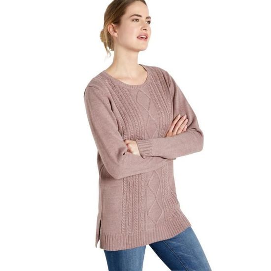 Y.A.S - Y.A.S - Pull à encolure ronde et ourlet plissé - Vert