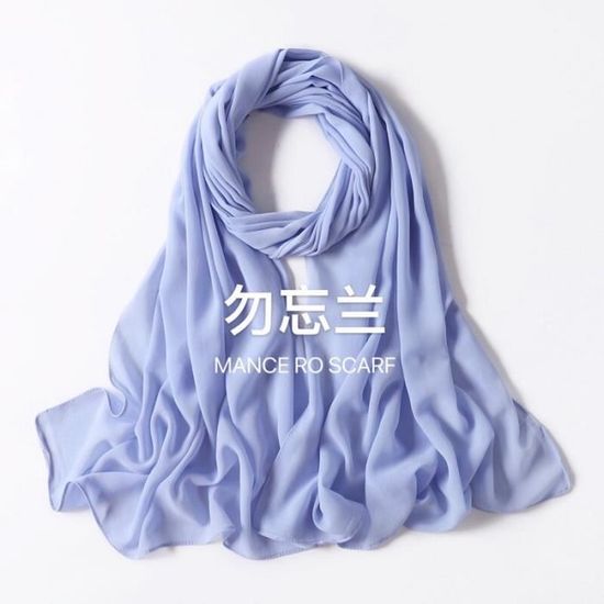 Gosunny Écharpe Mousseline De Soie Femme - Foulard Léger Élégant Pour Mariage, Soirée, Robe De Cocktail - Doux Et Fluide