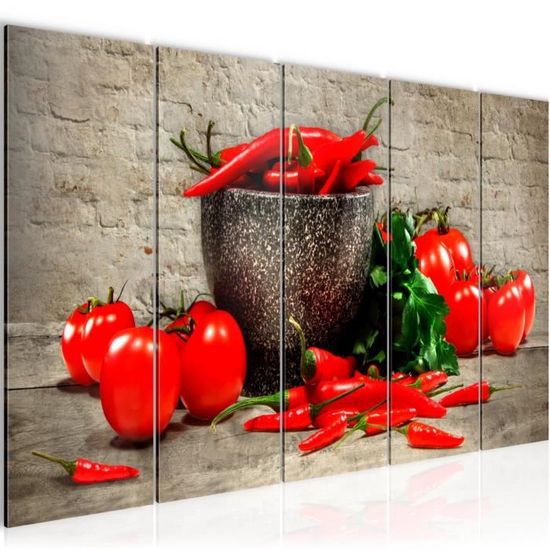 1art1 Cuisine Poster Arc en Ciel De Fruits Et Légumes Affiche Murale 91x61 cm