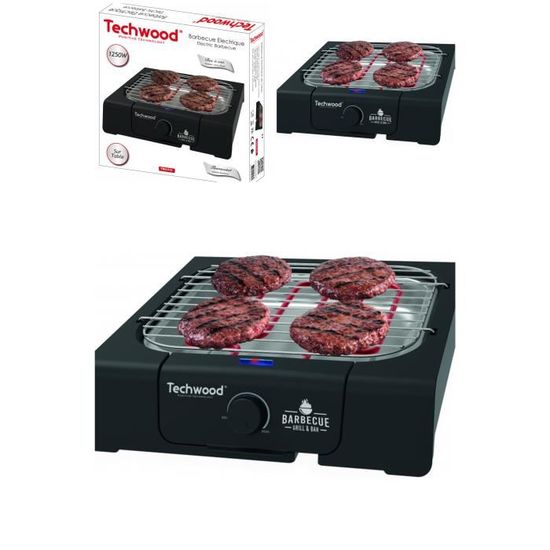 Barbecue Électrique De Table - BYONDSELF - 1500W - Plancha Et Thermostat Réglable - Revêtement