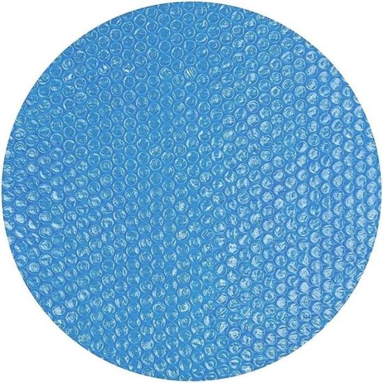 Couverture De Piscine Solaire Ronde - Bâche à Bulles Isolante - Taille 180x180 Cm à 300x300 Cm - Protection UV, Anti-feuilles, économie D'énergie