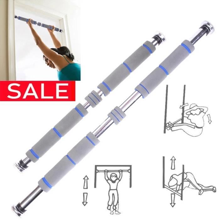 80-130cm-barre horizontale poignée murale intérieure équipement de fitness à domicile sport barre horizontale-gris