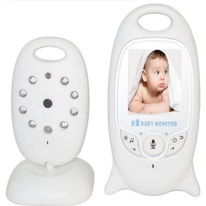 Baby Phone vidéo Sans fil Multifonctions 2,0 LCD couleur vidéo sans fil bébé surveiller + 8 Lullabies