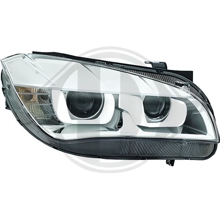 1265585 , Paire de Feux Phares Daylight LED chrome pour BMW X1 E84 de 2009 a 2012