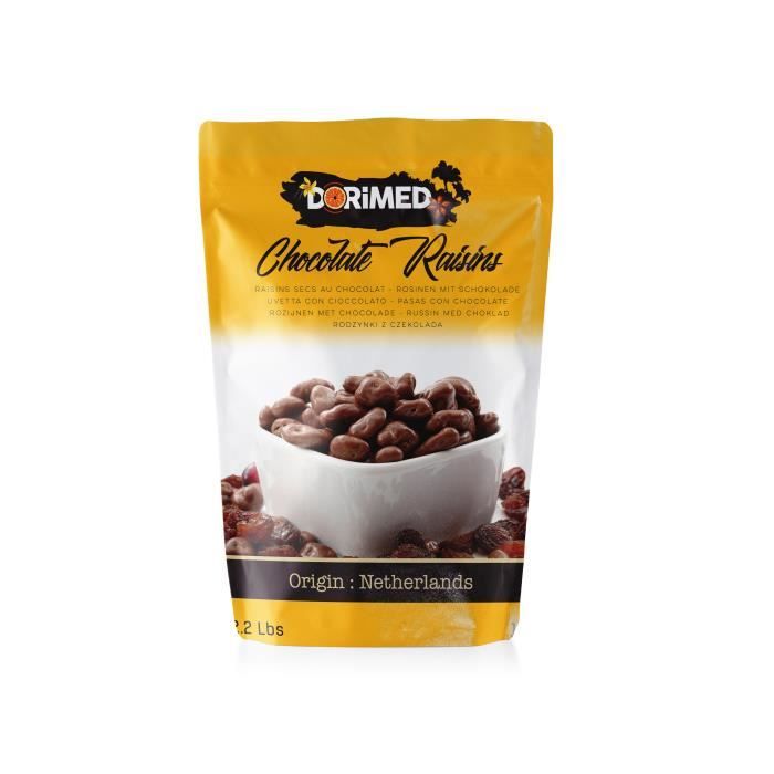 Raisins secs enrobés au chocolat au lait 1kg