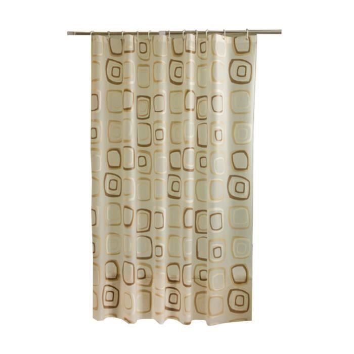 Belle 180cmx200cm Rideau de douche imperméable à l'eau,Carré bague Ma34019