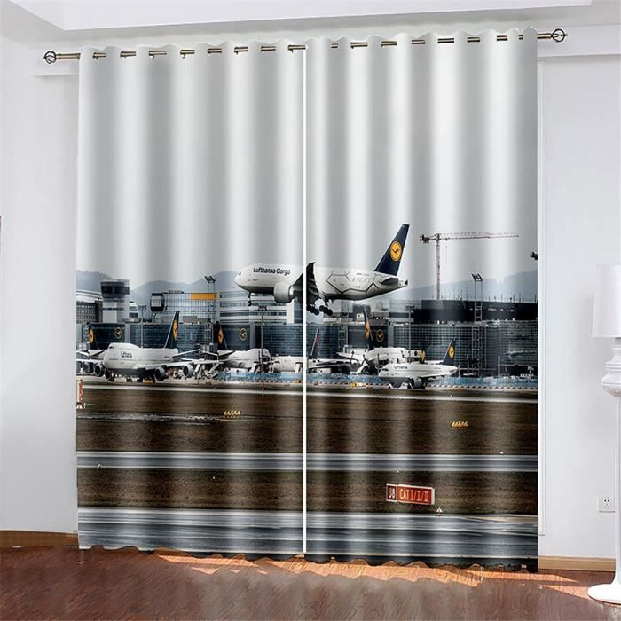 Rideaux De Modle davion dimpression 13D pour Les Appartements DHtel De Salon De Chambre Coucher La Maison Appropri541