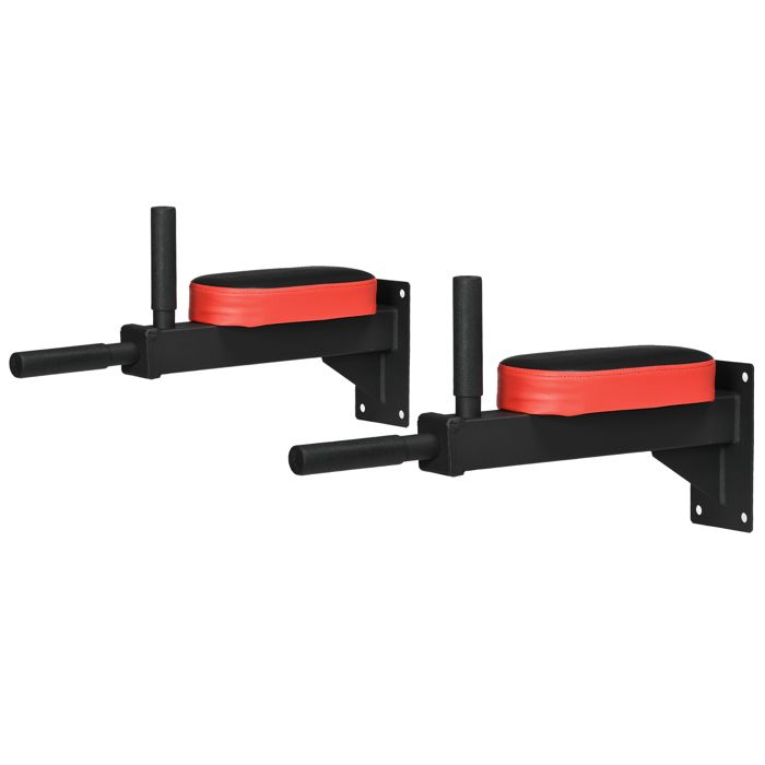 Barre de traction murale 2 pr 53x13x18cm Noir