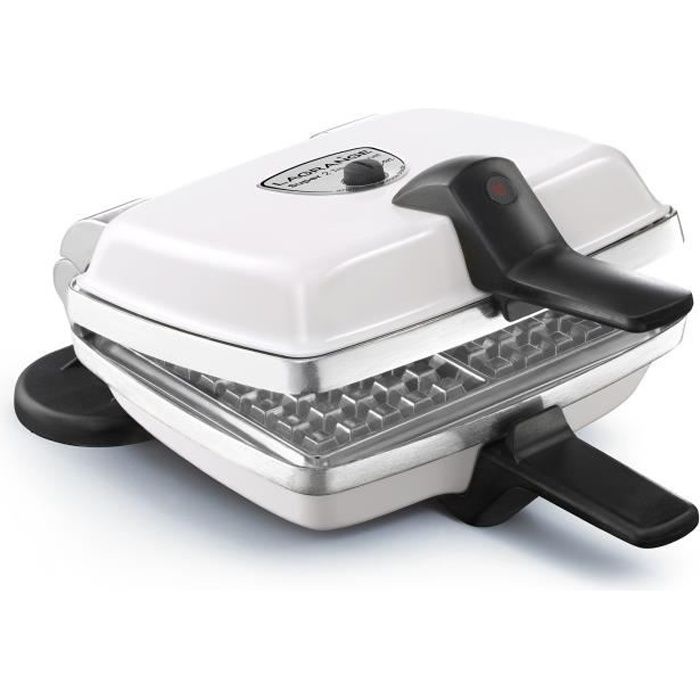 LAGRANGE 039161 Gaufrier électrique Super 2 - Blanc