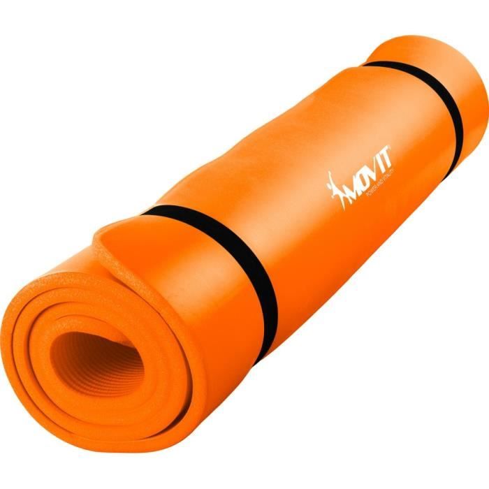 MOVIT Tapis de gymnastique 190cm x 100cm x 1,5cm, orange