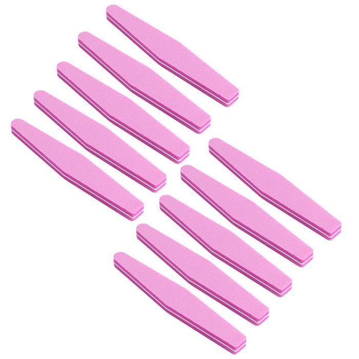 10 pièces lime à ongles étanche Double face éponge outils de manucure planche de polissage tampons à pour filles VERNIS A ONGLES