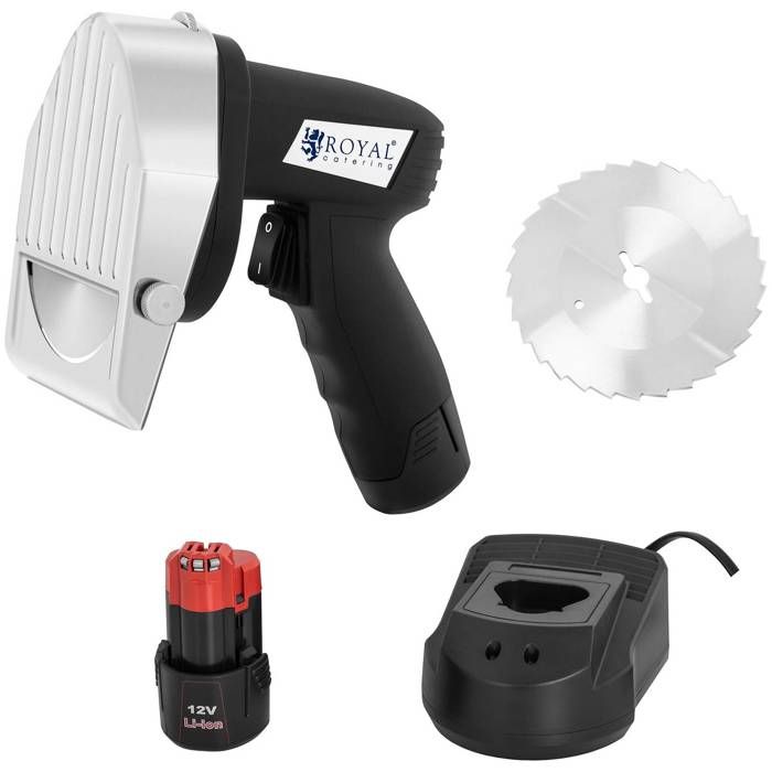 Couteau À Kebab Électrique Matériel Professionnel Royal Catering RCKK-80WL (80 W Lame 3 000 tr/min Épaisseur Coupe 0-8mm)