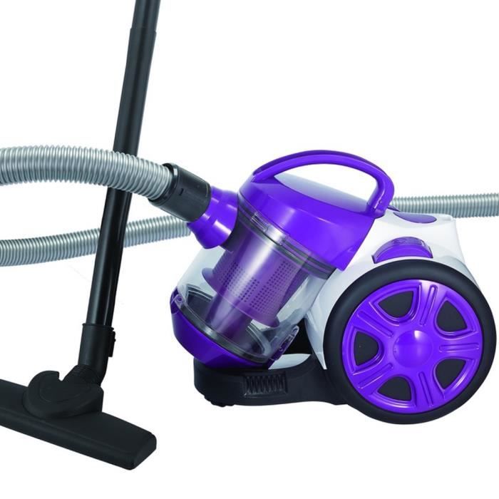 Aspirateur Silvano vide cyclonique sans sac - Efficacité CLASSE A, 700W, filtre HEPA